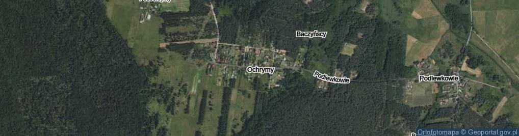 Zdjęcie satelitarne Ochrymy ul.