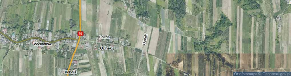 Zdjęcie satelitarne Ocinek ul.