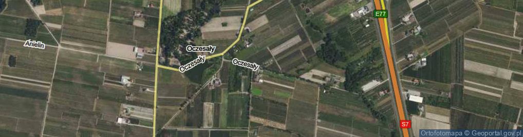 Zdjęcie satelitarne Oczesały ul.