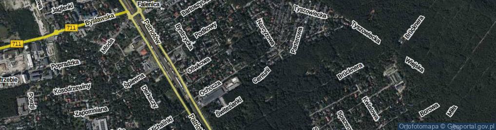 Zdjęcie satelitarne Ochocza ul.