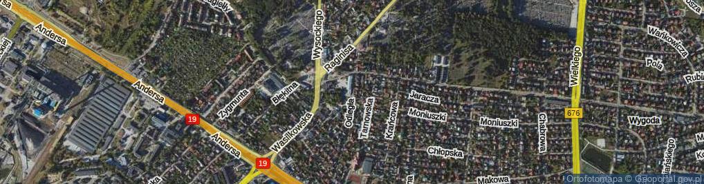 Zdjęcie satelitarne Odległa ul.