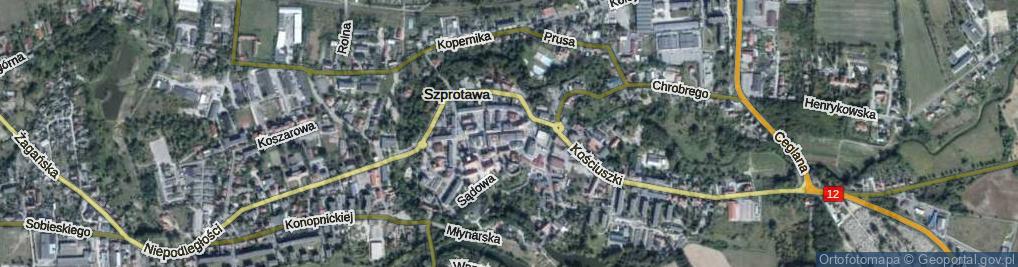 Zdjęcie satelitarne Odrodzenia ul.