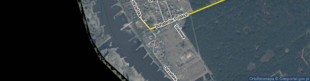 Zdjęcie satelitarne Odrzańska ul.
