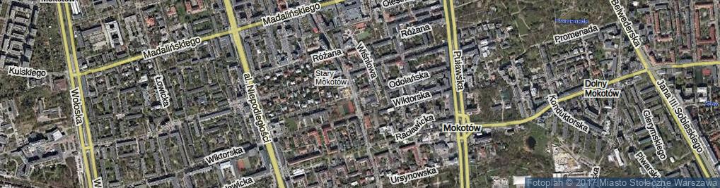 Zdjęcie satelitarne Odolańska ul.
