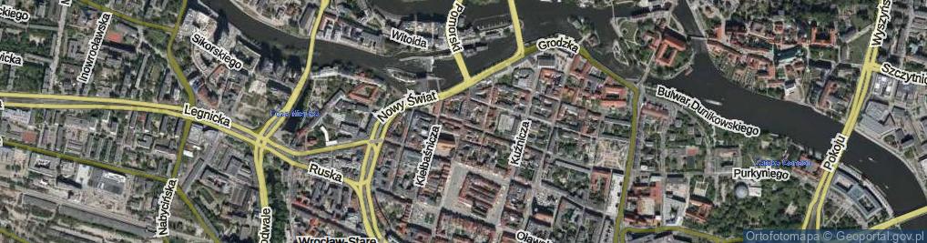 Zdjęcie satelitarne Odrzańska ul.