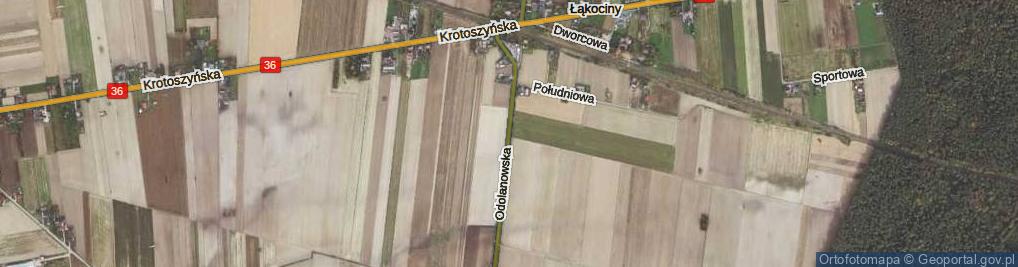 Zdjęcie satelitarne Odolanowska ul.