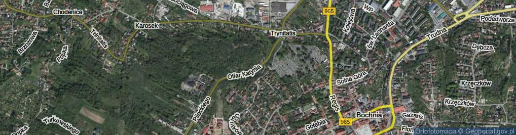 Zdjęcie satelitarne Ofiar Katynia ul.