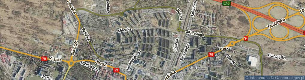 Zdjęcie satelitarne Ofiar Faszyzmu ul.