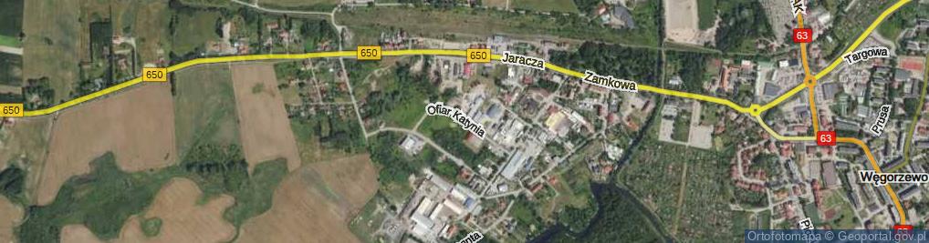 Zdjęcie satelitarne Ofiar Katynia ul.