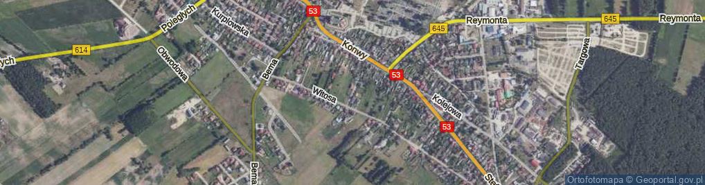 Zdjęcie satelitarne Ogrodowa ul.