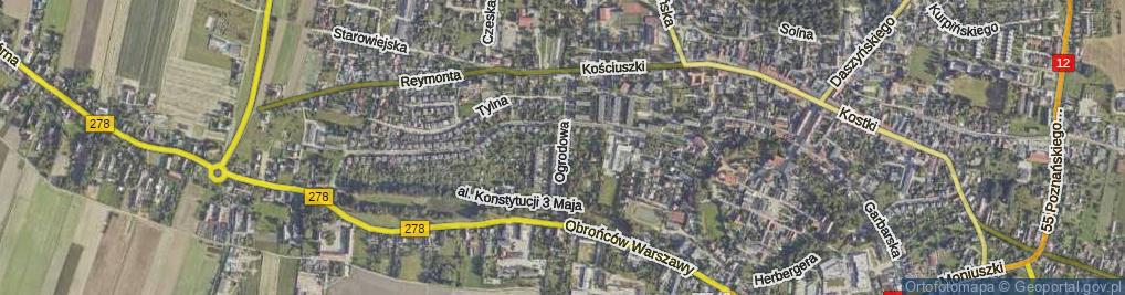 Zdjęcie satelitarne Ogrodowa ul.