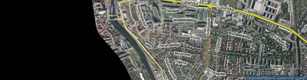 Zdjęcie satelitarne Ogrodowa ul.