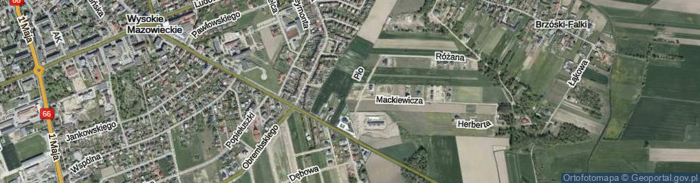 Zdjęcie satelitarne Ojca Pio ul.