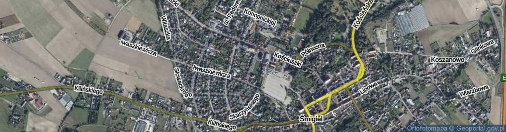 Zdjęcie satelitarne Ojca Świętego Jana Pawła II ul.