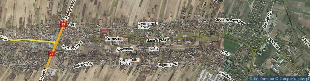 Zdjęcie satelitarne Ojca Świętego Jana Pawła II ul.