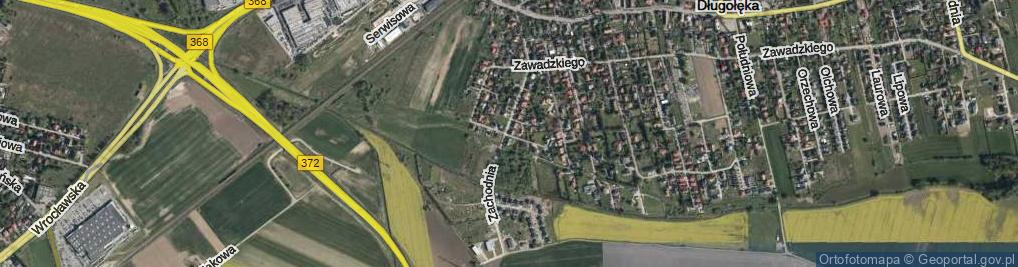 Zdjęcie satelitarne Okrężna ul.