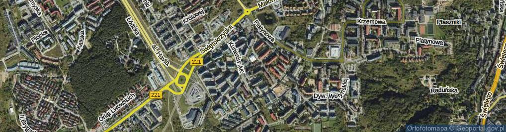 Zdjęcie satelitarne Okulickiego-Niedźwiadka Leopolda, gen. ul.