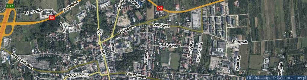 Zdjęcie satelitarne Okrężna ul.