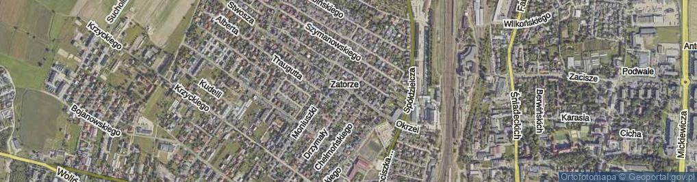 Zdjęcie satelitarne Okrzei Stefana ul.