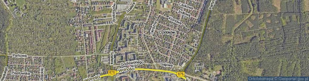 Zdjęcie satelitarne Okrężna ul.