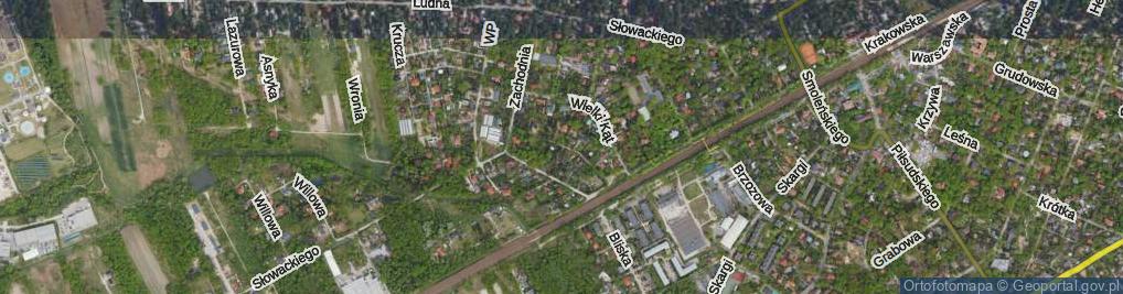 Zdjęcie satelitarne Okopy Górne ul.