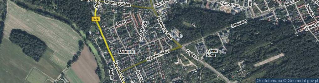 Zdjęcie satelitarne Okulickiego-Niedźwiadka Leopolda, gen. ul.