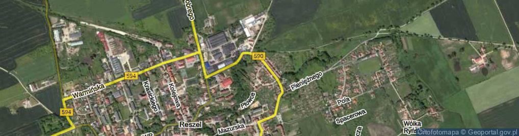 Zdjęcie satelitarne Okręg ul.