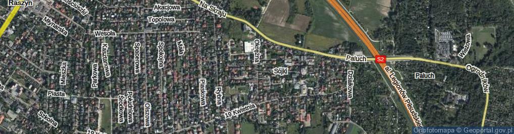 Zdjęcie satelitarne Okrężna ul.