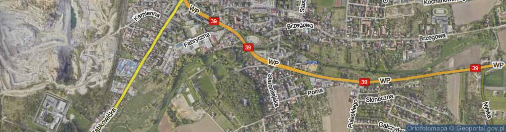 Zdjęcie satelitarne Okrzei Stefana ul.