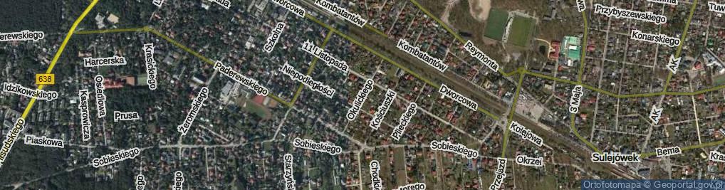 Zdjęcie satelitarne Okulickiego-Niedźwiadka Leopolda, gen. ul.