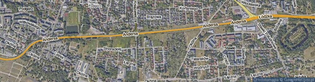 Zdjęcie satelitarne Okulickiego-Niedźwiadka Leopolda, gen. ul.