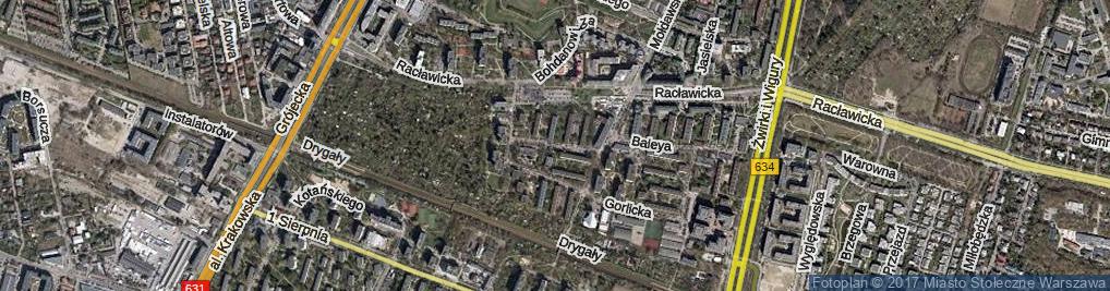 Zdjęcie satelitarne Okińskiego Władysława ul.