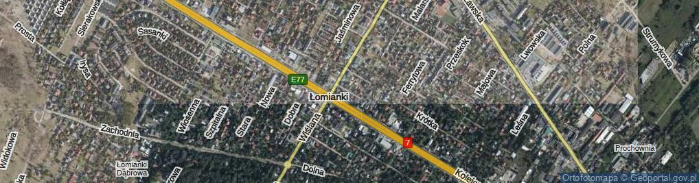 Zdjęcie satelitarne Okrężna ul.