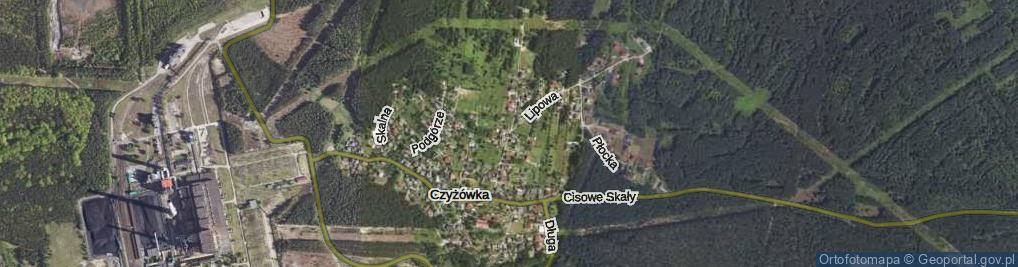 Zdjęcie satelitarne Olkuska ul.