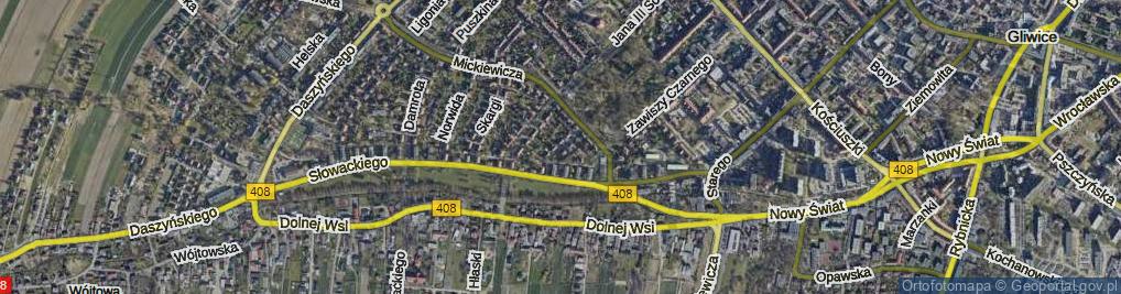 Zdjęcie satelitarne Oleśnickiego ul.