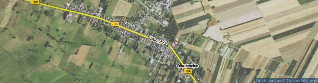 Zdjęcie satelitarne Olbrachcice ul.