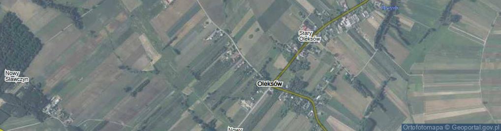Zdjęcie satelitarne Oleksów ul.