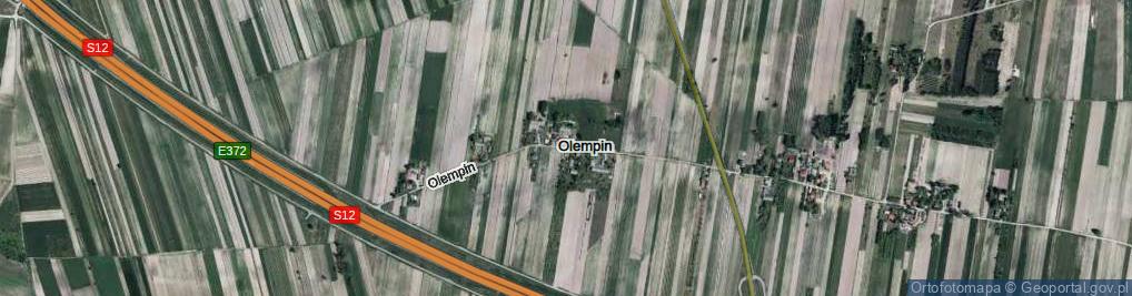 Zdjęcie satelitarne Olempin ul.