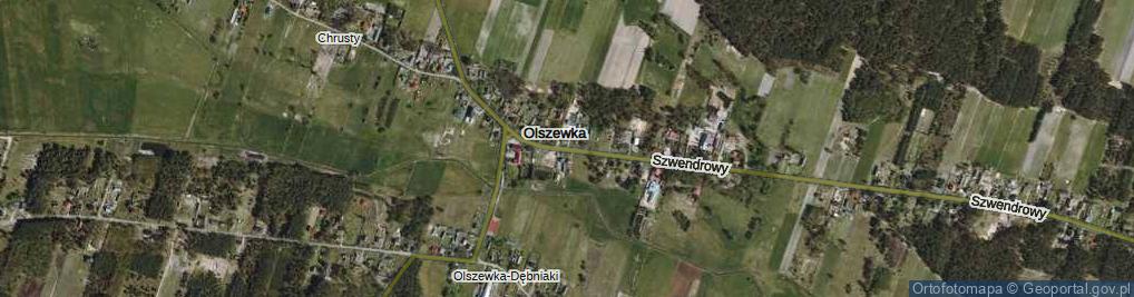Zdjęcie satelitarne Olszewka ul.