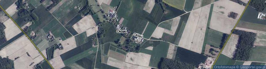 Zdjęcie satelitarne Ołdaki ul.