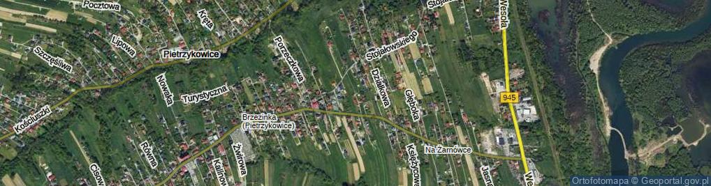 Zdjęcie satelitarne Oliwkowa ul.