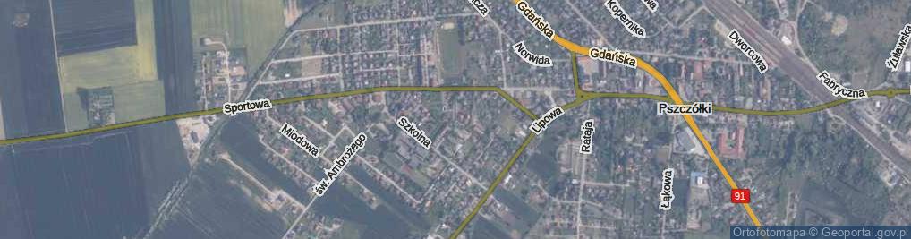 Zdjęcie satelitarne Olimpijska ul.