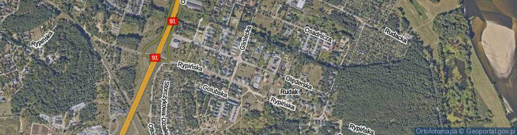 Zdjęcie satelitarne Olęderska ul.