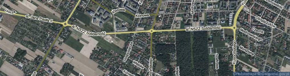 Zdjęcie satelitarne Olchowa ul.