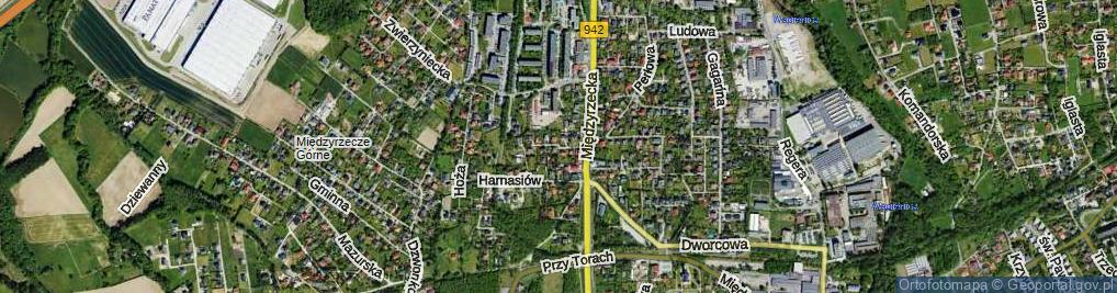 Zdjęcie satelitarne Opalowa ul.