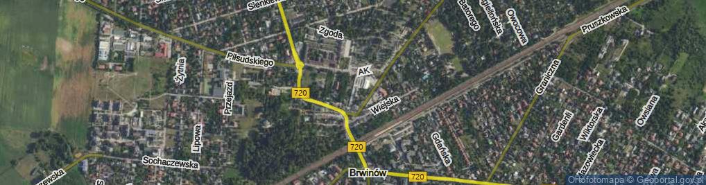 Zdjęcie satelitarne Opałowa ul.