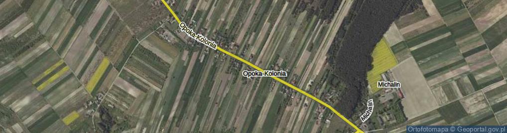 Zdjęcie satelitarne Opoka-Kolonia ul.