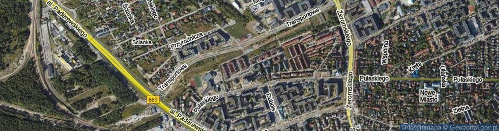 Zdjęcie satelitarne Orląt Grodzieńskich ul.