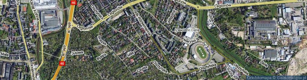 Zdjęcie satelitarne Orlik-Rückemanna Wilhelma, gen. ul.