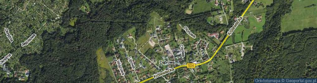 Zdjęcie satelitarne Orzechowa ul.